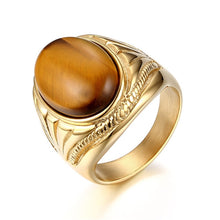 Load image into Gallery viewer, Eye Pattern Gold Rings