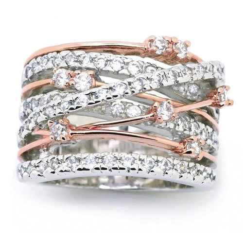 Two-tone Rose Gold Rings
