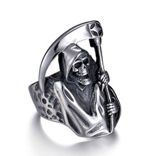 Load image into Gallery viewer, Vintage Punk Style Skull Ring